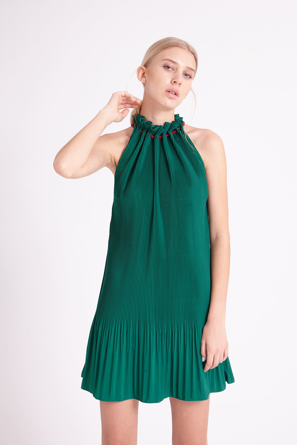 ZM021810D : PLEATED DRESS