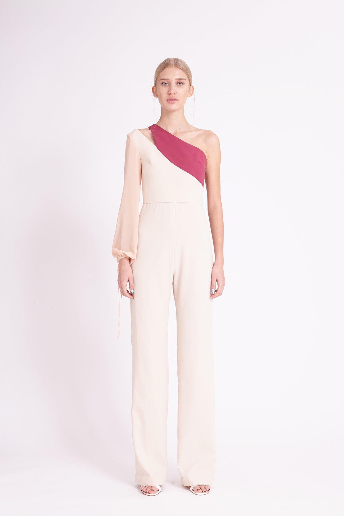 ZM021813J : ONE-SHOULDER JUMPSUITS