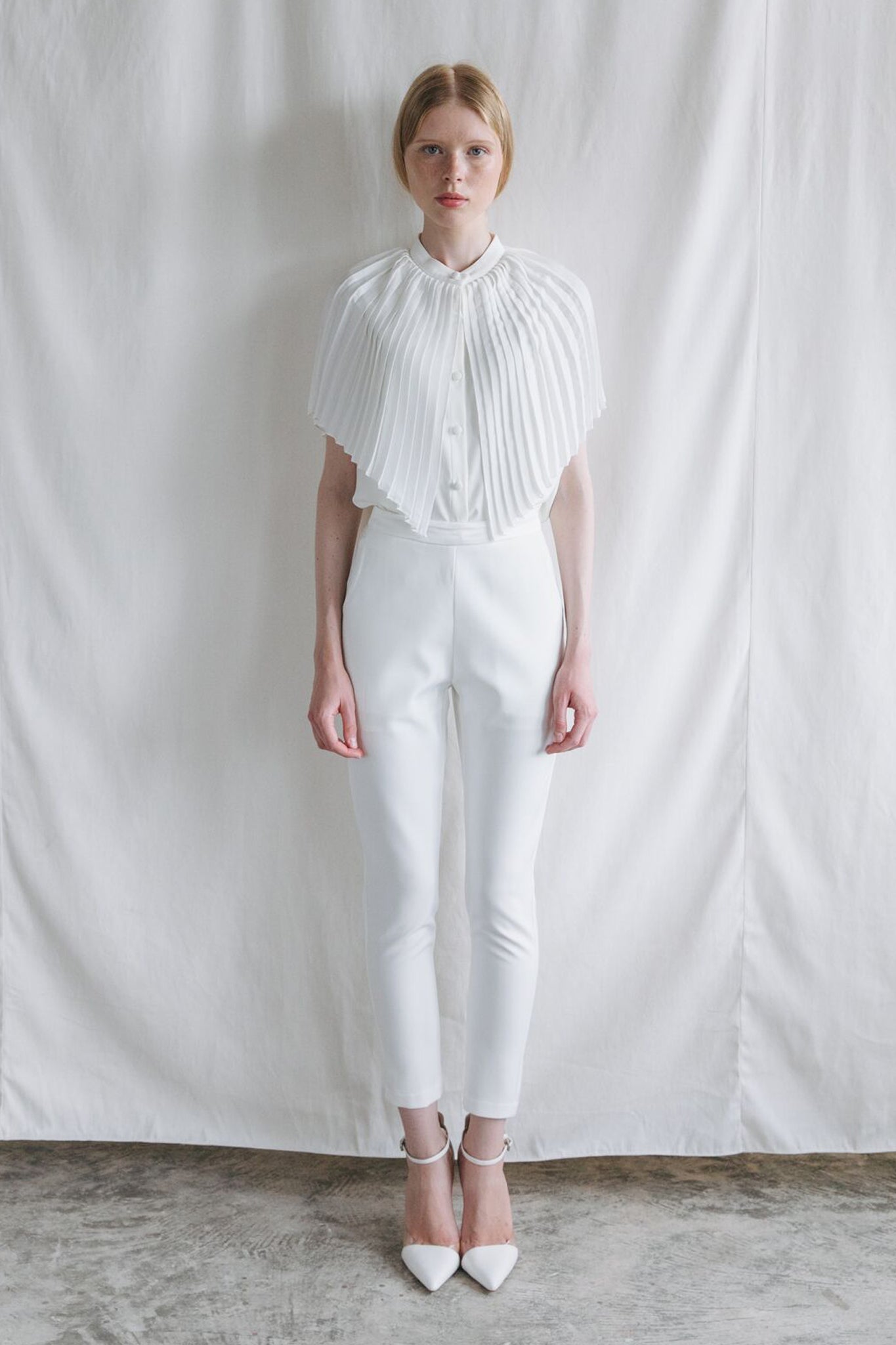 ZP091706TWT (SP081703) : PLEATED SHAWL