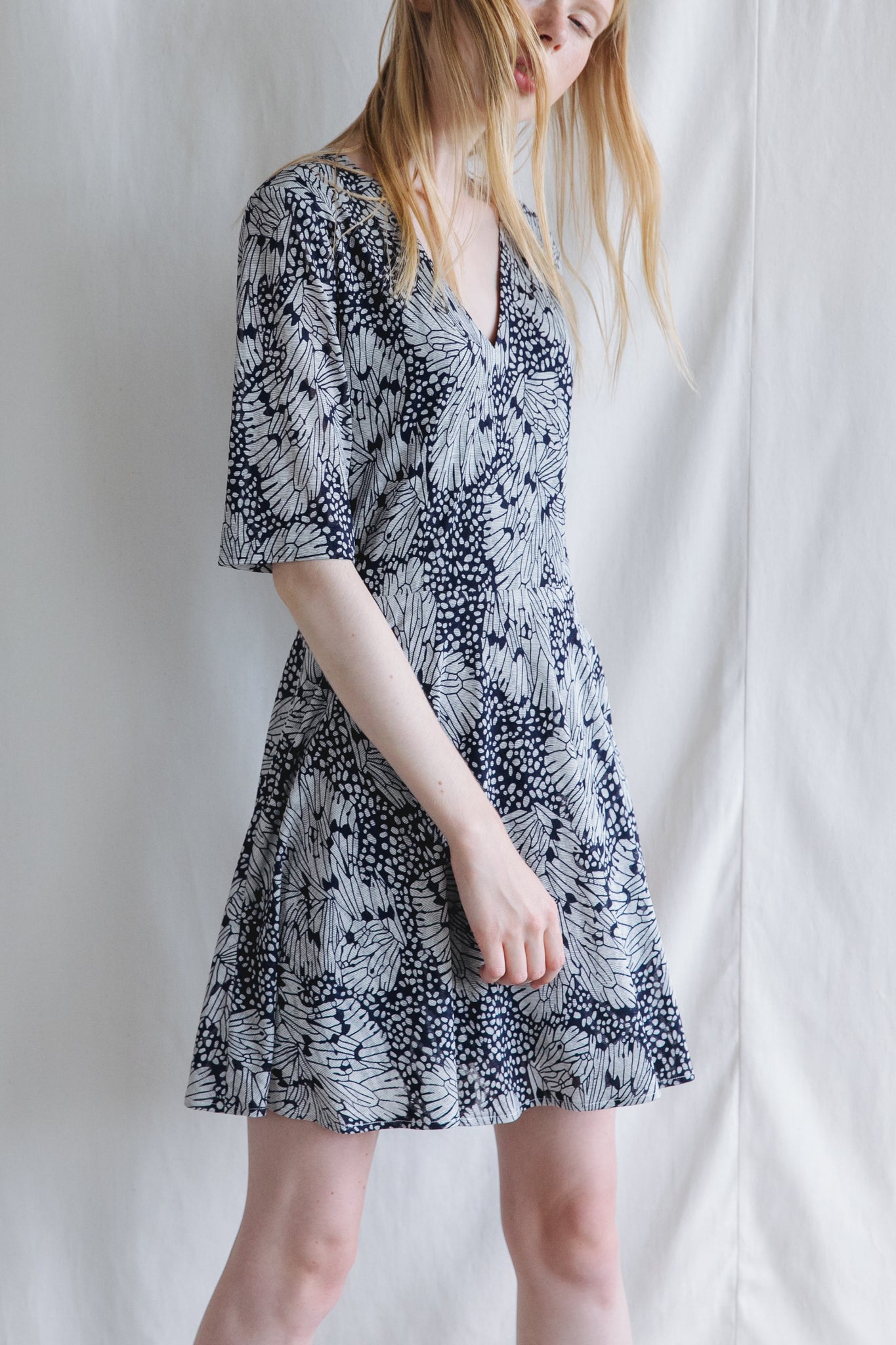 ZP091714DPR : FLORAL PRINT DRESS