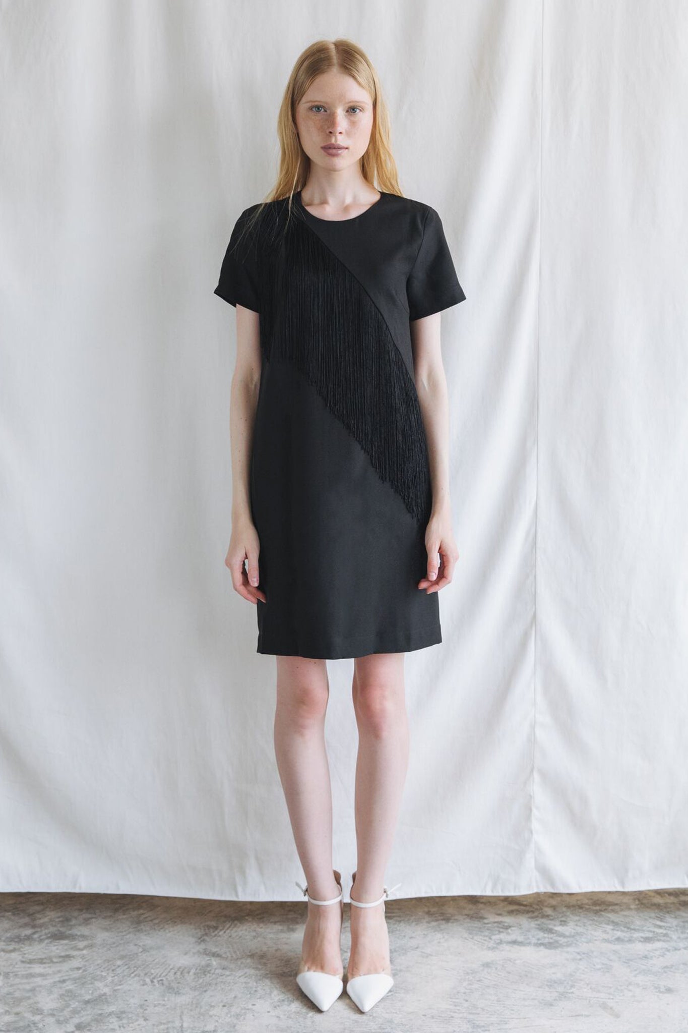 ZP091702DBK (ZX021631) : FRINGE DRESS