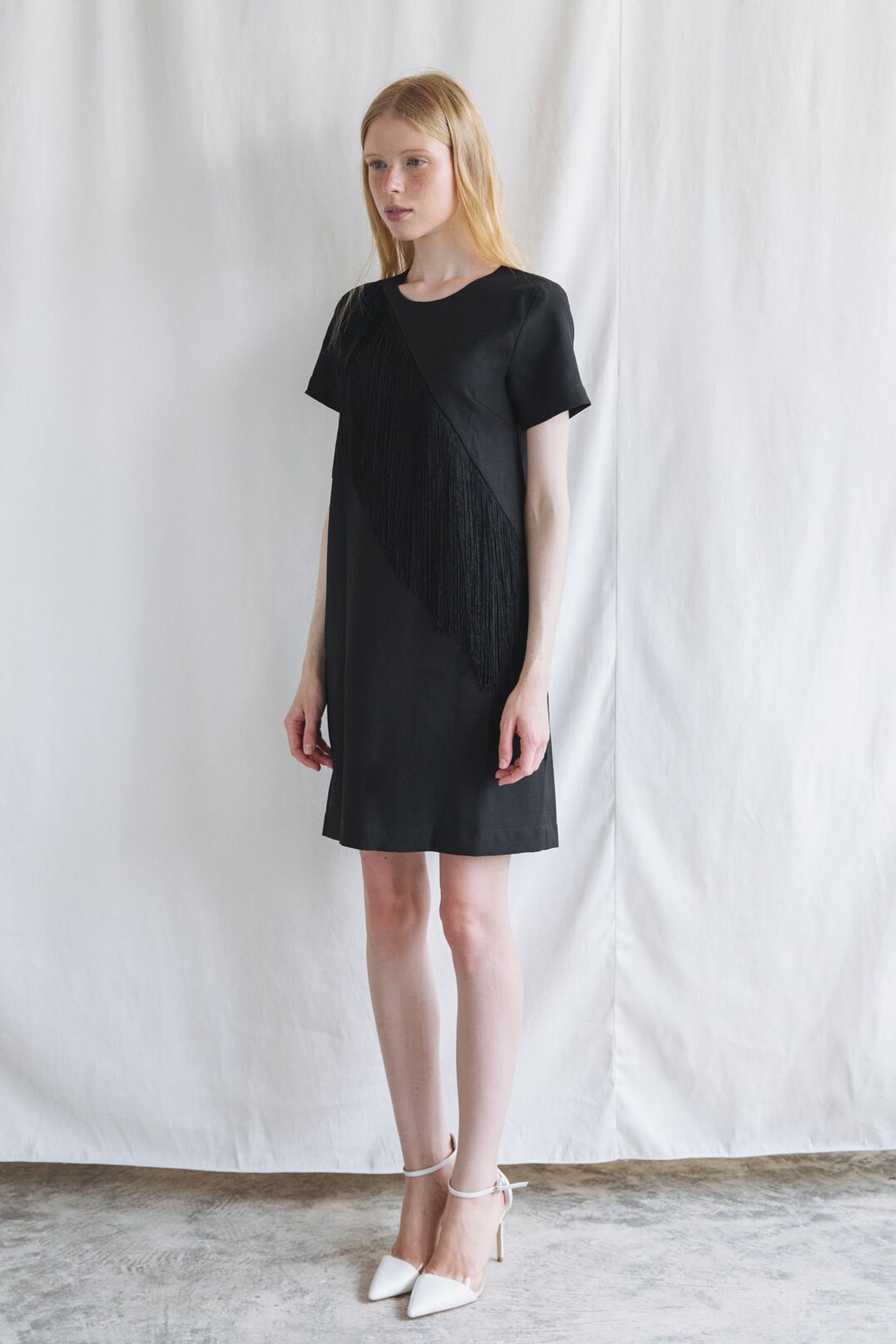 ZP091702DBK (ZX021631) : FRINGE DRESS