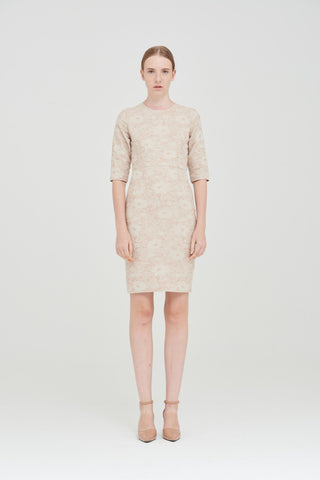 ZT101607DBE : LACE-JACQUARD DRESS