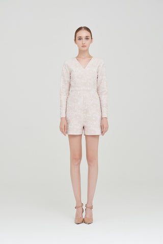 ZT101606JBE : LACE-JACQUARD JUMPSUIT