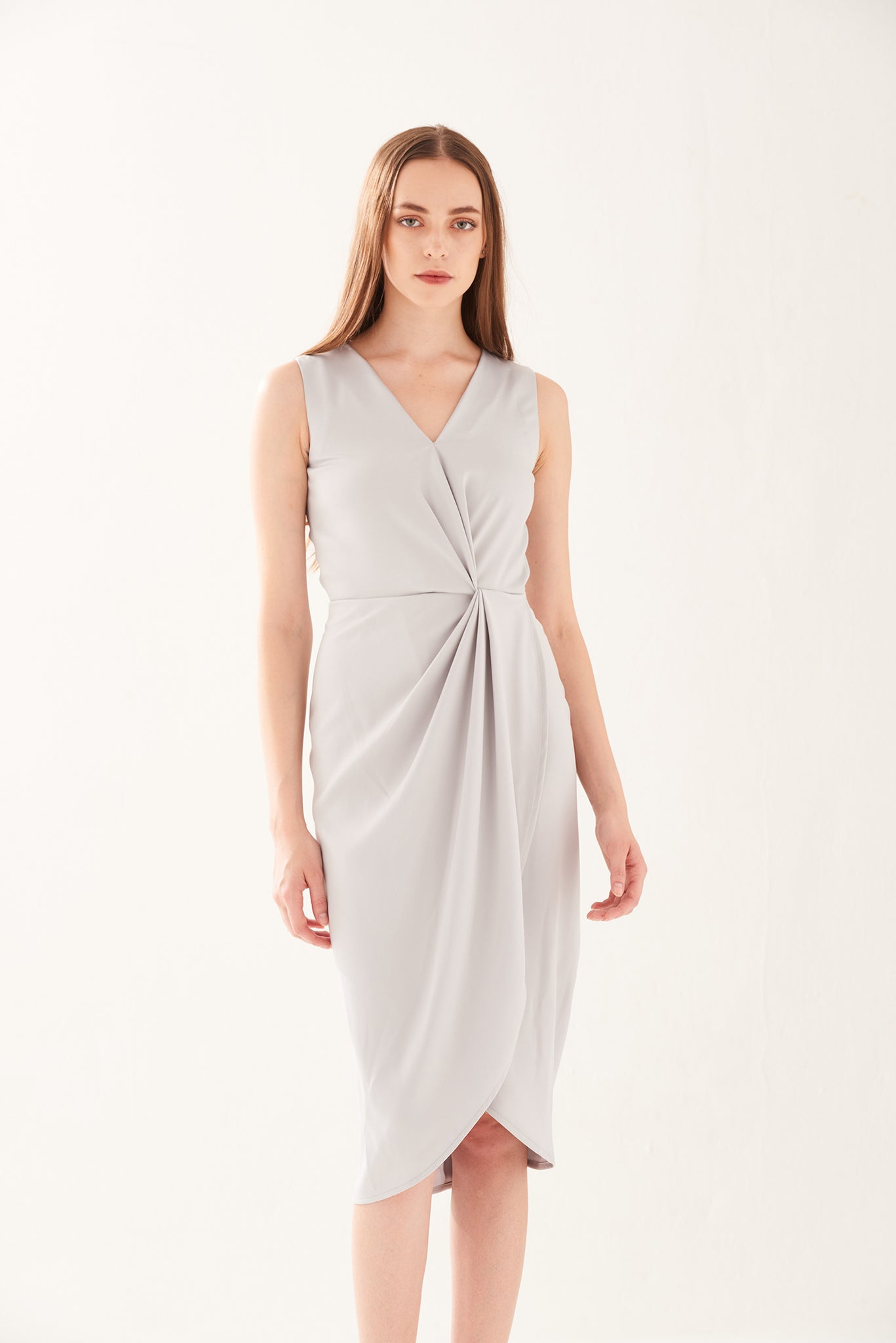 ZS021703DSM : DRAPED DRESS