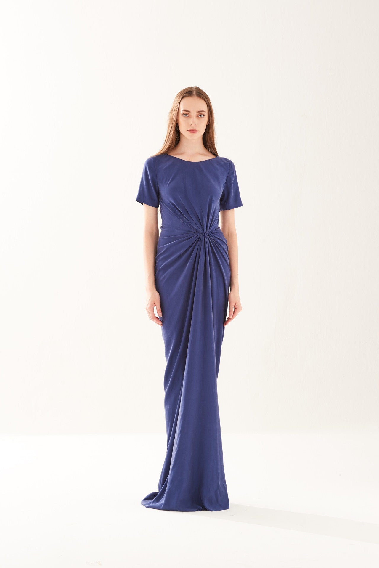 ZS021704DNV : DRAPED DRESS