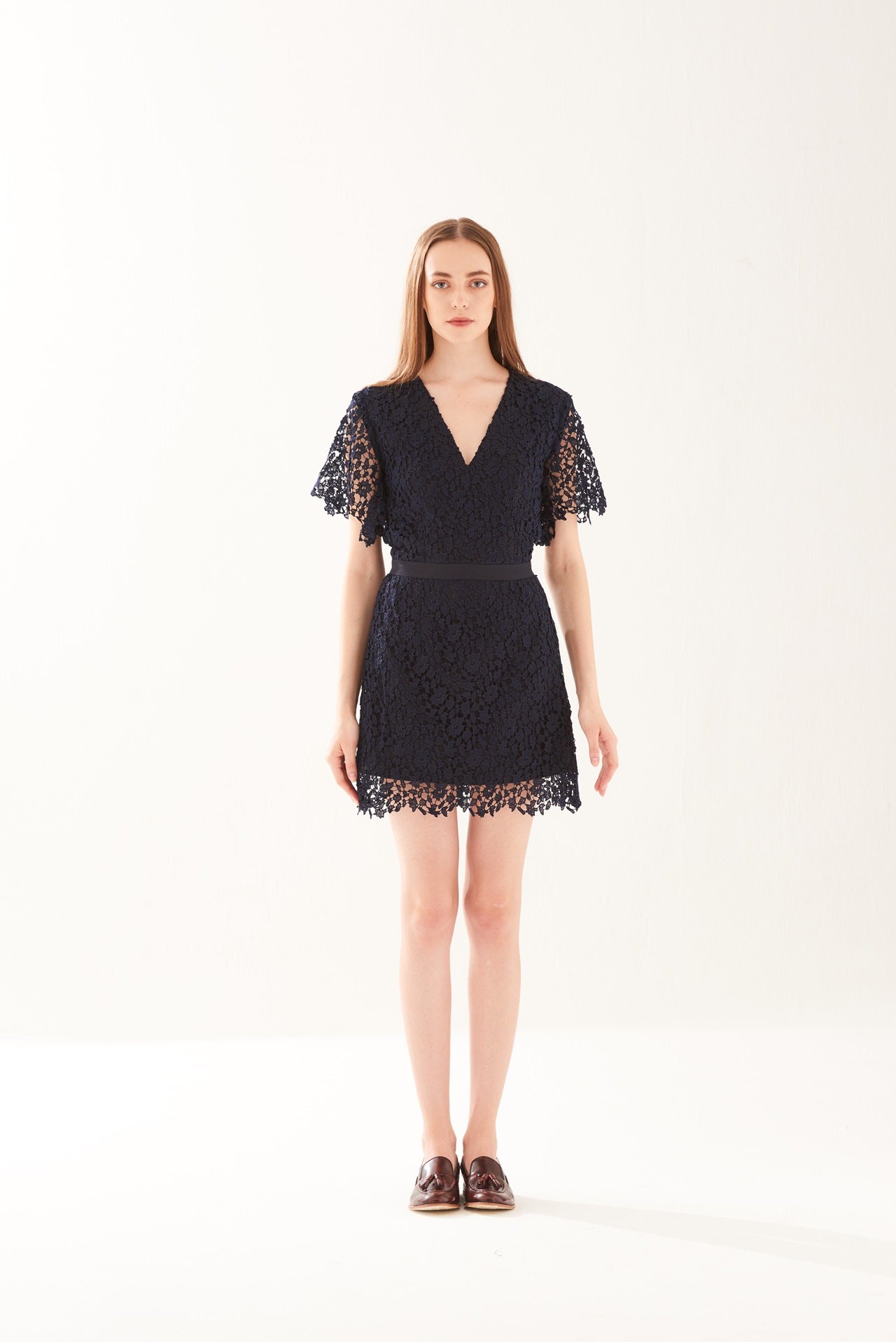 ZS021701DNV : LACE DRESS