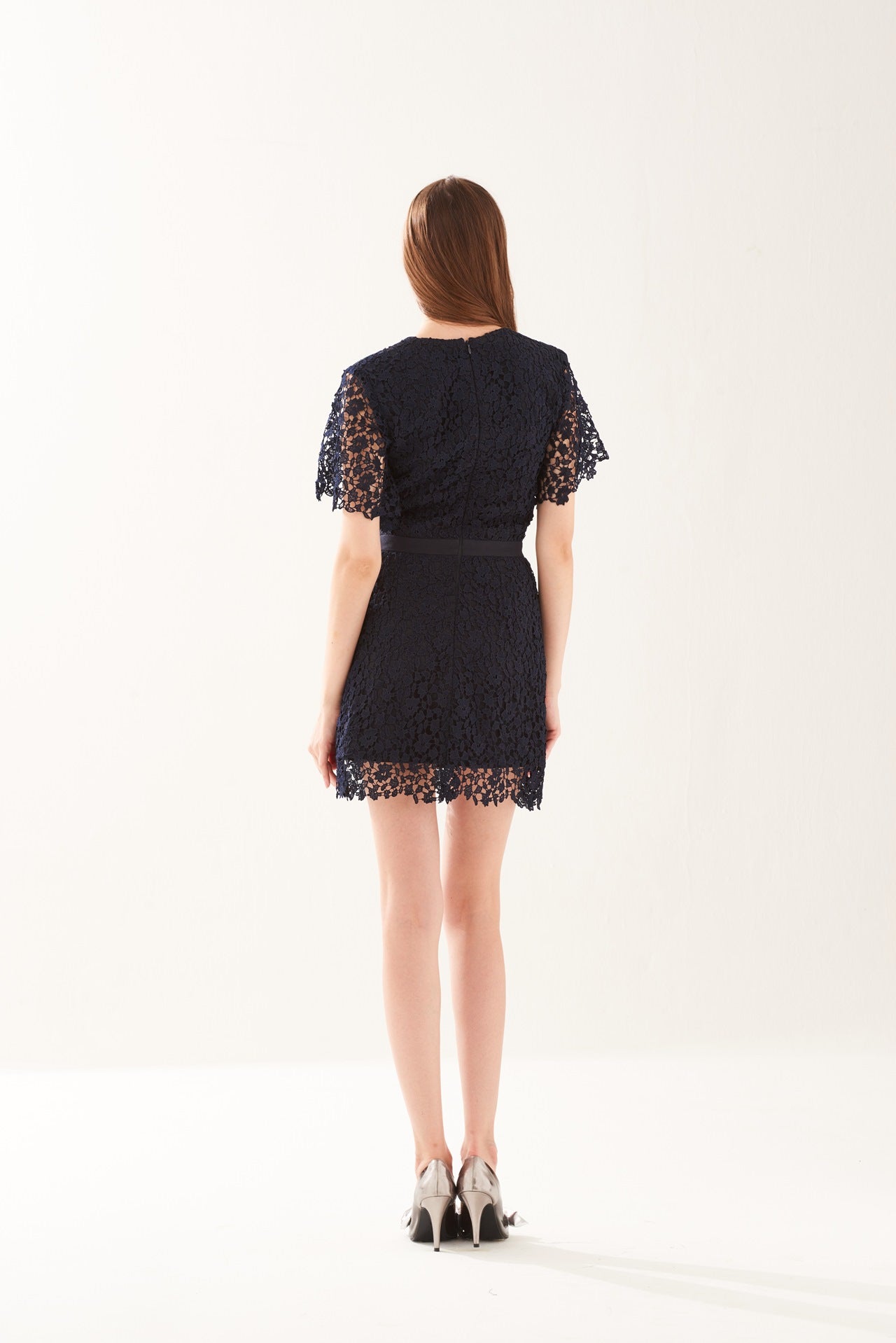 ZS021701DNV : LACE DRESS