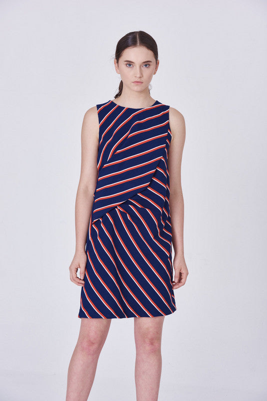 ZV061616DPR : DRAPED DRESS