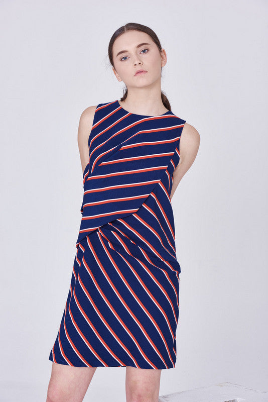 ZV061616DPR : DRAPED DRESS