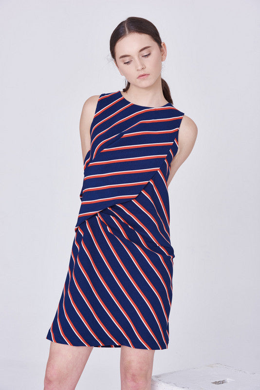 ZV061616DPR : DRAPED DRESS