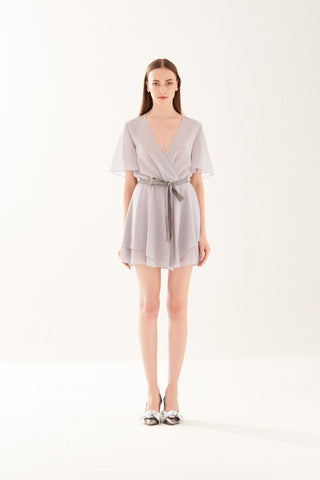 ZS021710DGR : WRAP DRESS