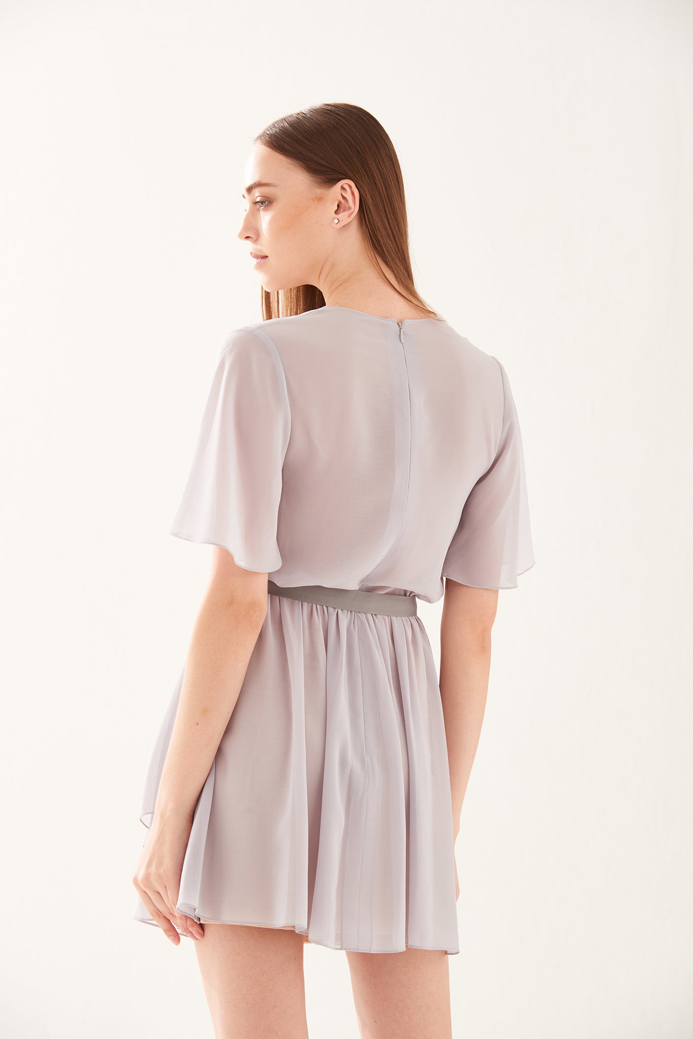 ZS021710DGR : WRAP DRESS